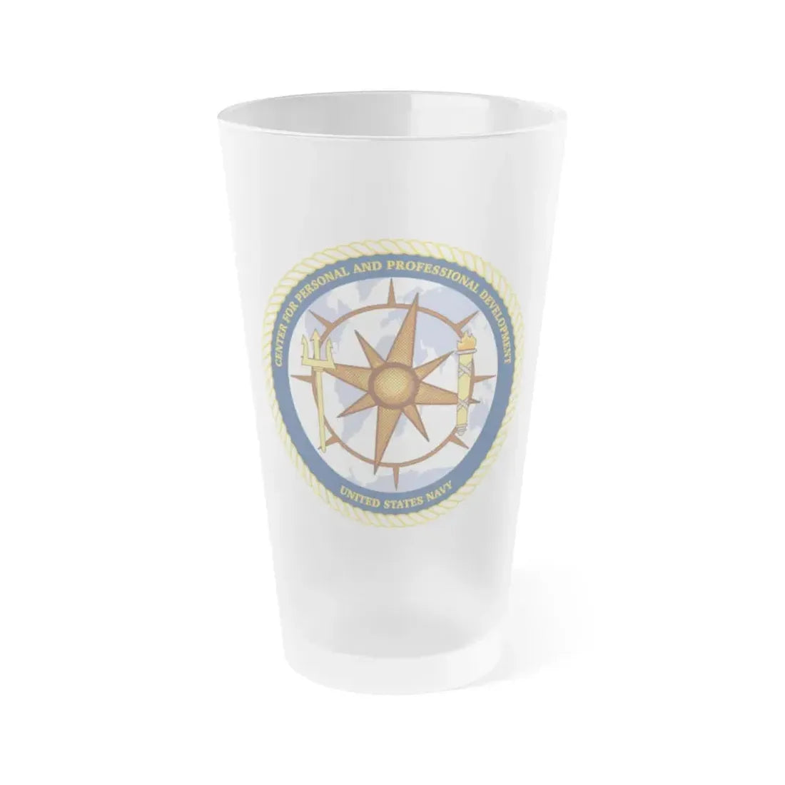 CPPD Center for Personal & Prof Development (U.S. Navy) Frosted Pint Glass 16oz Default Title - Go Mug Yourself