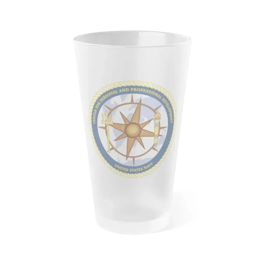CPPD Center for Personal & Prof Development (U.S. Navy) Frosted Pint Glass 16oz Default Title - Go Mug Yourself