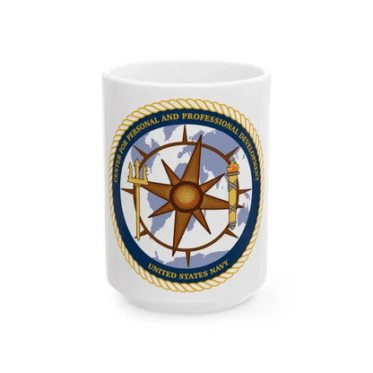 CPPD Center for Personal & Prof Development (U.S. Navy) White Coffee Mug 15oz - Go Mug Yourself