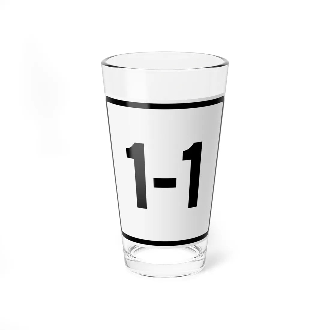 CR 1-1 jct OH (Ohio) (Road Sign) Pint Glass 16oz 16oz - Go Mug Yourself