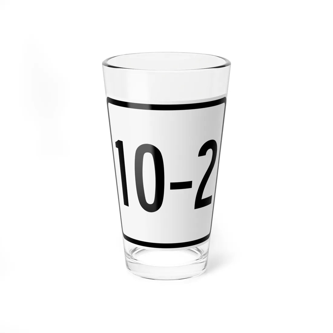CR 10-2 jct OH (Ohio) (Road Sign) Pint Glass 16oz 16oz - Go Mug Yourself