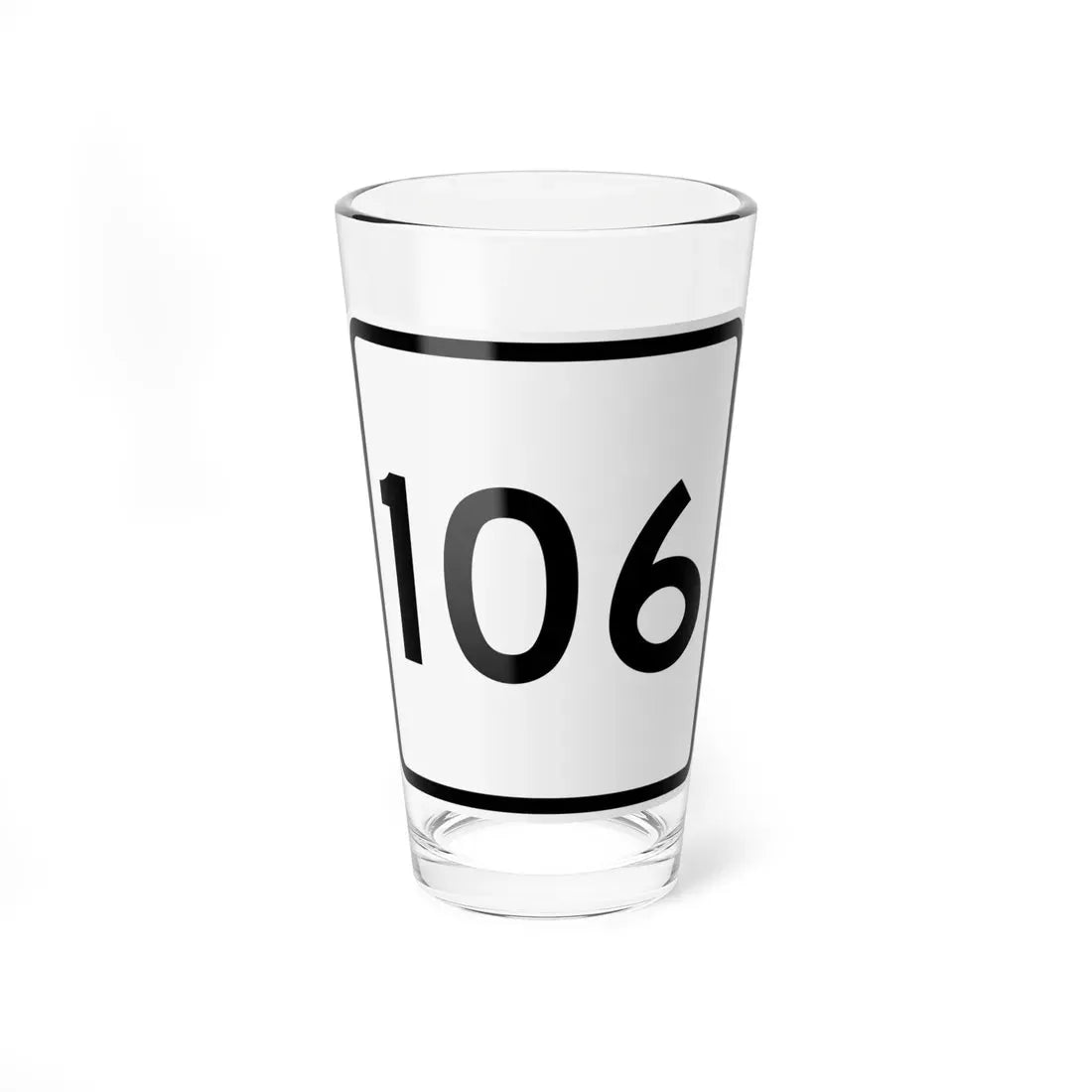 CR 106 jct OH (Ohio) (Road Sign) Pint Glass 16oz 16oz - Go Mug Yourself