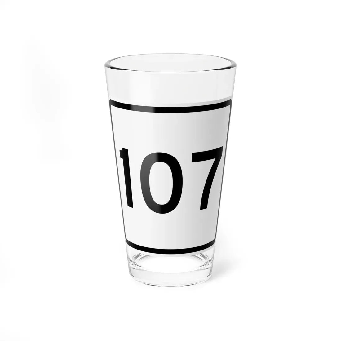 CR 107 jct OH (Ohio) (Road Sign) Pint Glass 16oz 16oz - Go Mug Yourself