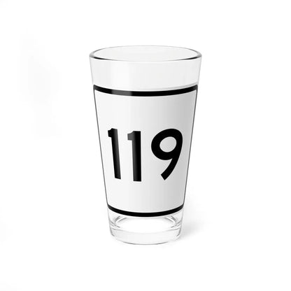 CR 119 jct OH (Ohio) (Road Sign) Pint Glass 16oz 16oz - Go Mug Yourself