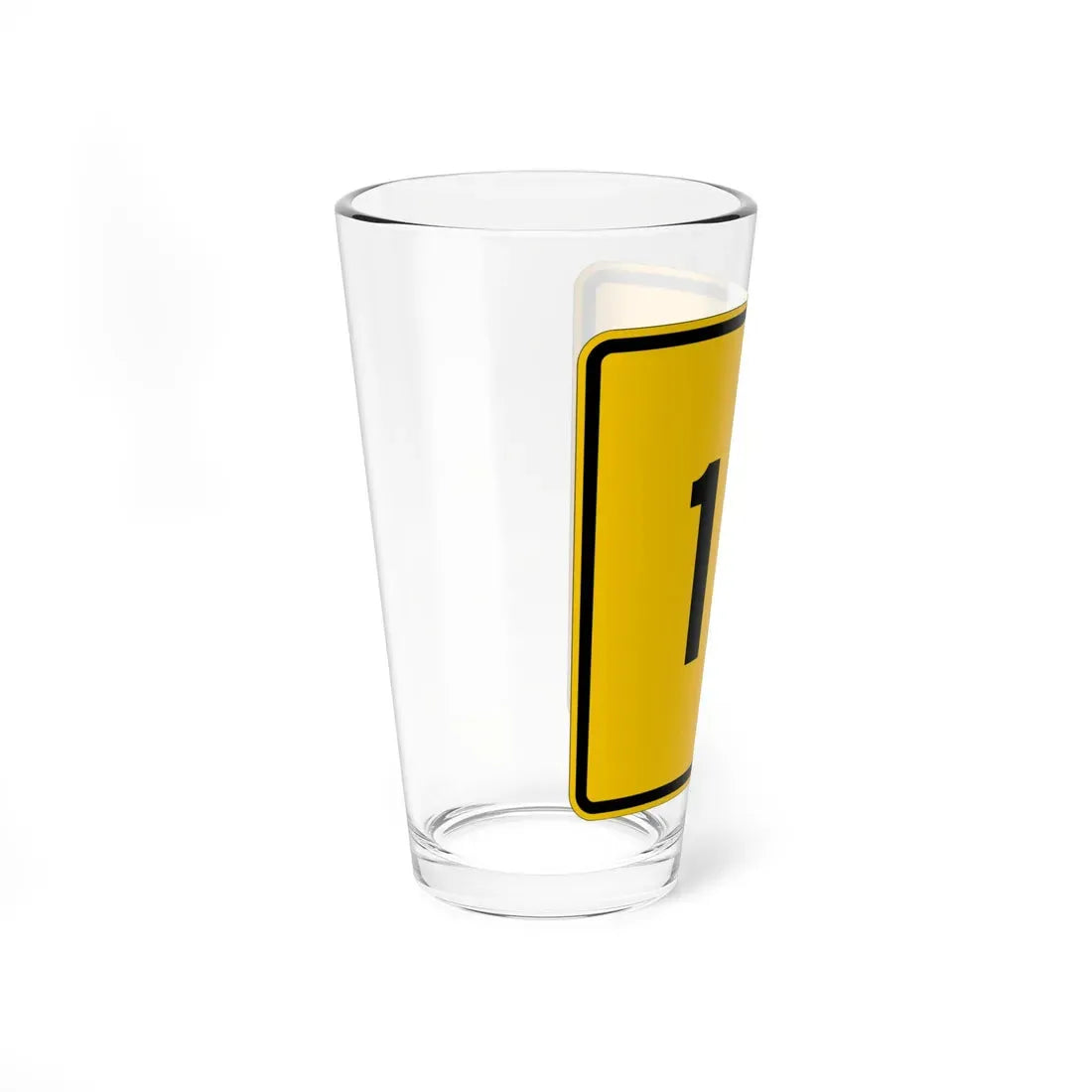 CR 12 jct yellow (Ohio) (Road Sign) Pint Glass 16oz - Go Mug Yourself
