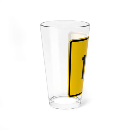 CR 12 jct yellow (Ohio) (Road Sign) Pint Glass 16oz - Go Mug Yourself
