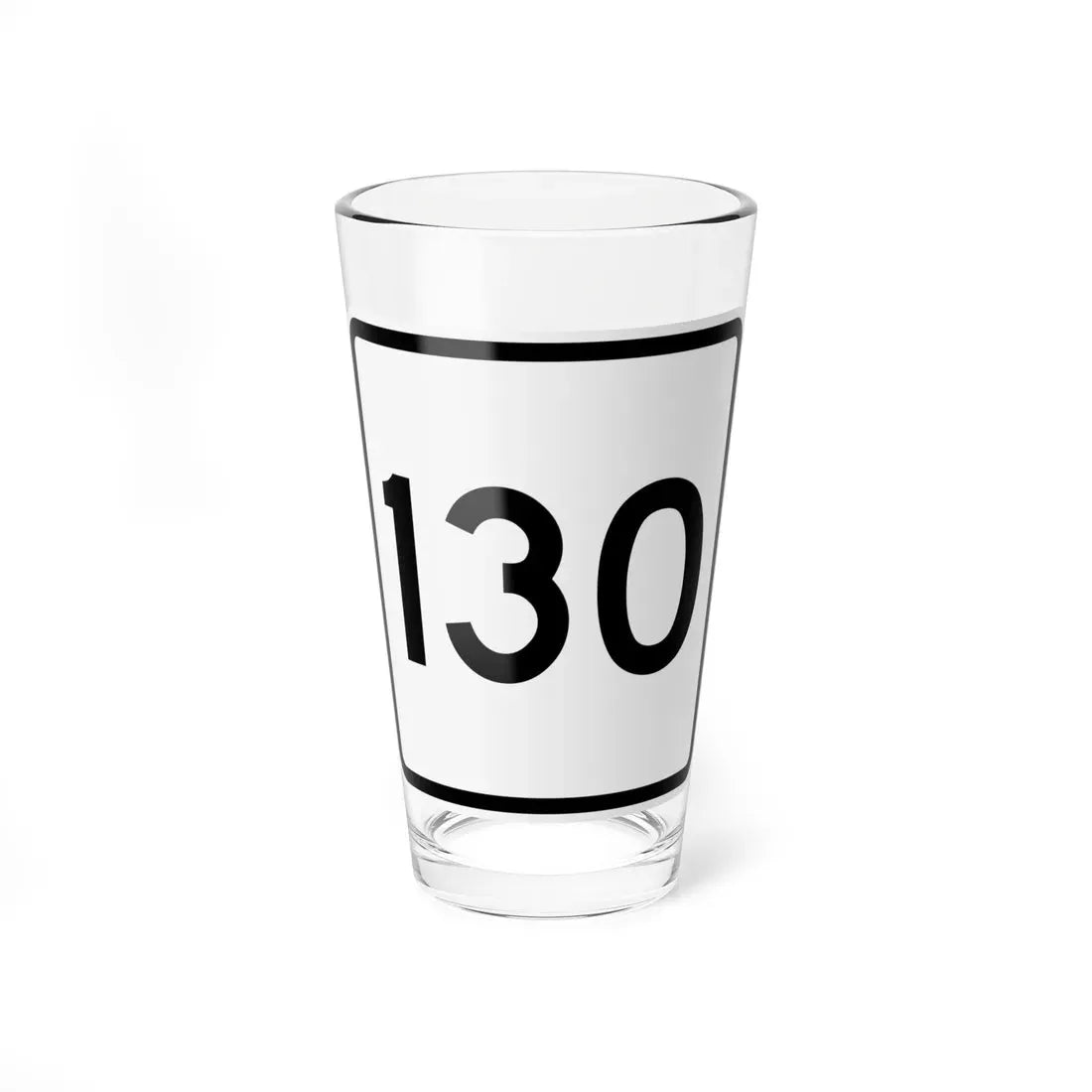 CR 130 jct OH (Ohio) (Road Sign) Pint Glass 16oz 16oz - Go Mug Yourself