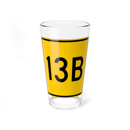 CR 13B jct yellow (Ohio) (Road Sign) Pint Glass 16oz 16oz - Go Mug Yourself