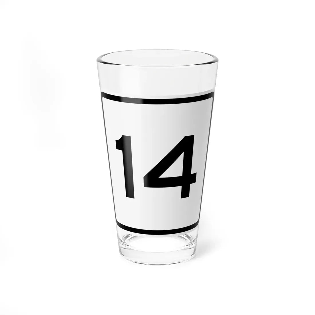 CR 14 jct OH (Ohio) (Road Sign) Pint Glass 16oz 16oz - Go Mug Yourself
