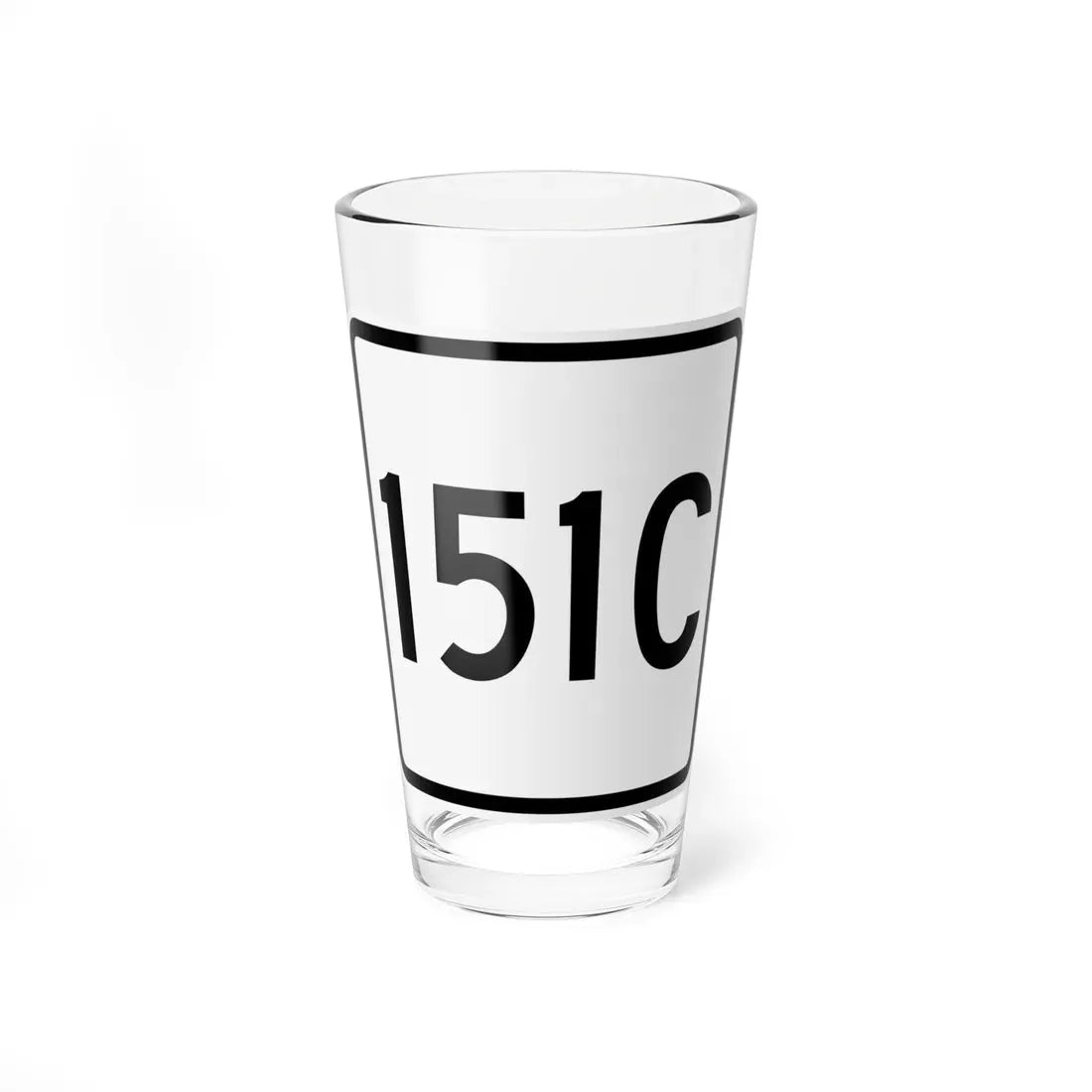 CR 151C jct OH (Ohio) (Road Sign) Pint Glass 16oz 16oz - Go Mug Yourself