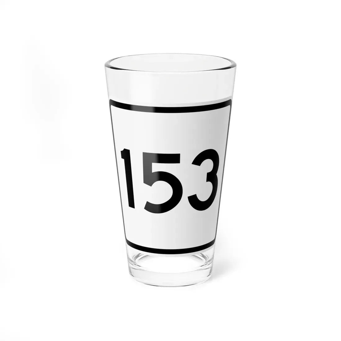 CR 153 jct OH (Ohio) (Road Sign) Pint Glass 16oz 16oz - Go Mug Yourself