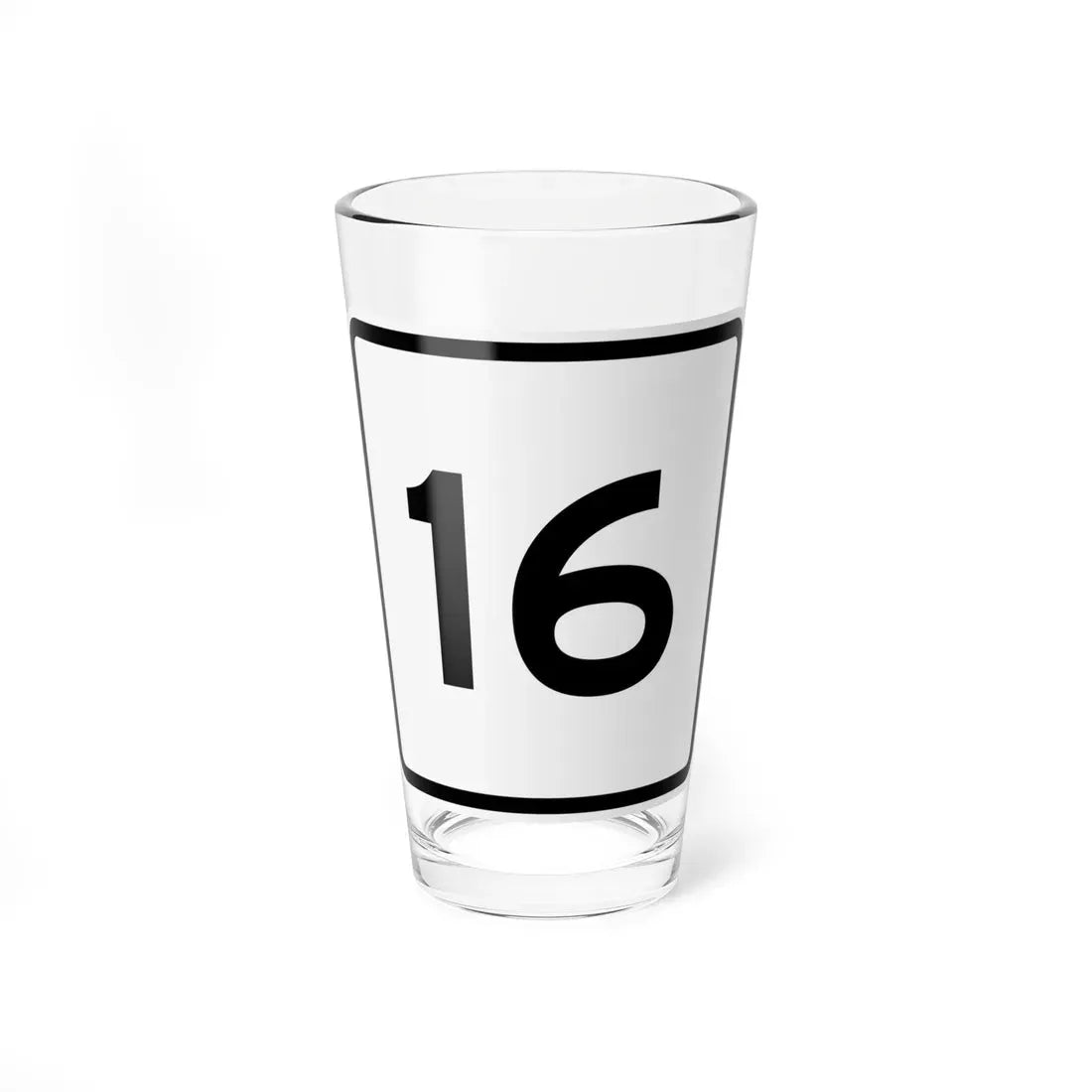 CR 16 jct OH (Ohio) (Road Sign) Pint Glass 16oz 16oz - Go Mug Yourself