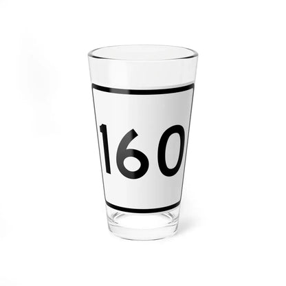 CR 160 jct OH (Ohio) (Road Sign) Pint Glass 16oz 16oz - Go Mug Yourself