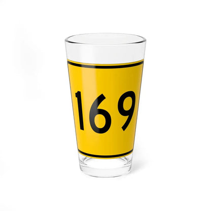 CR 169 jct yellow (Ohio) (Road Sign) Pint Glass 16oz 16oz - Go Mug Yourself
