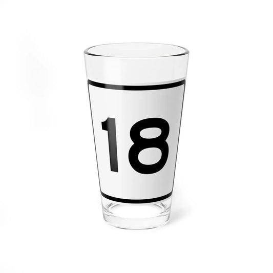 CR 18 jct OH (Ohio) (Road Sign) Pint Glass 16oz 16oz - Go Mug Yourself