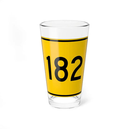 CR 182 jct yellow (Ohio) (Road Sign) Pint Glass 16oz 16oz - Go Mug Yourself