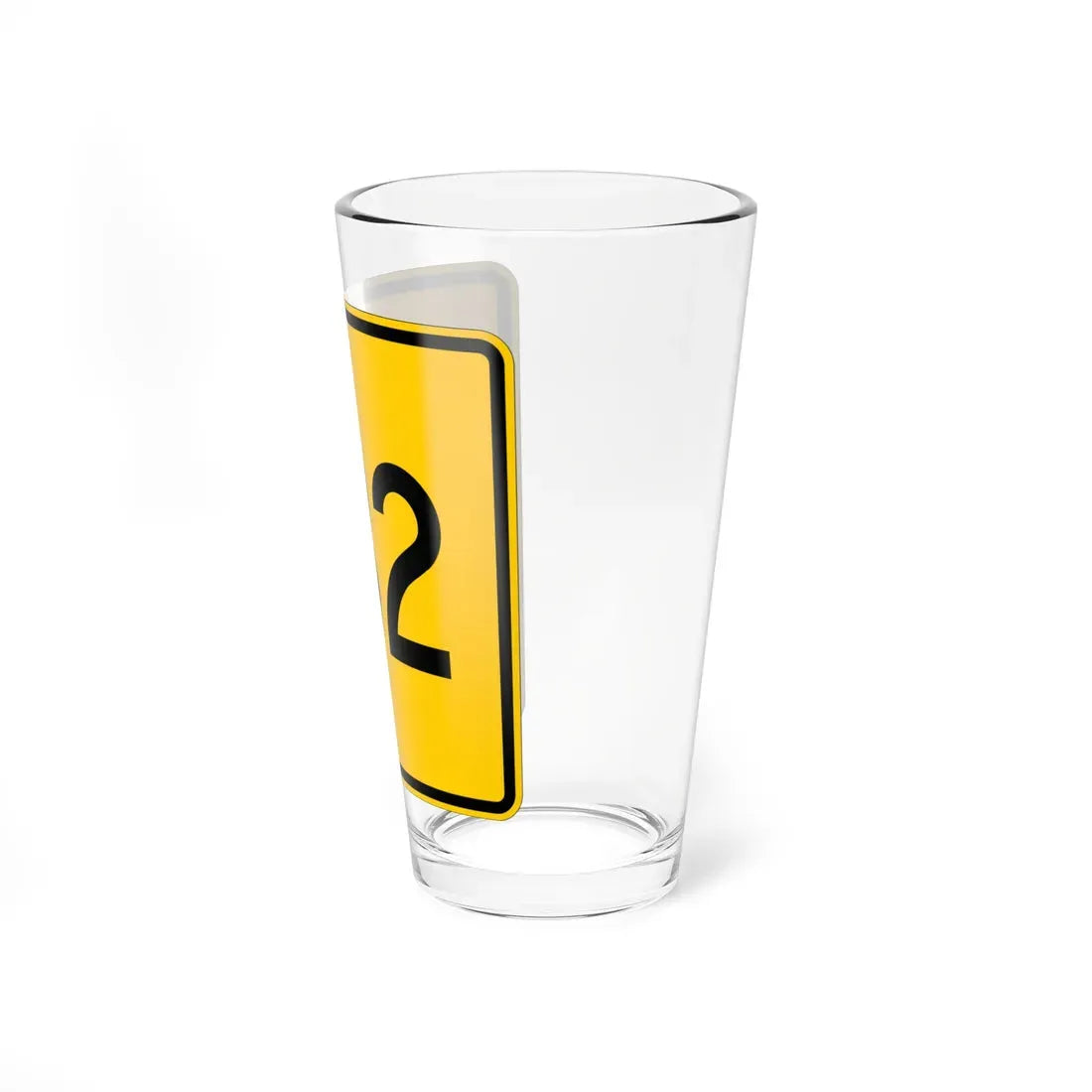 CR 182 jct yellow (Ohio) (Road Sign) Pint Glass 16oz - Go Mug Yourself