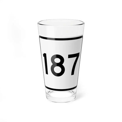 CR 187 jct OH (Ohio) (Road Sign) Pint Glass 16oz 16oz - Go Mug Yourself