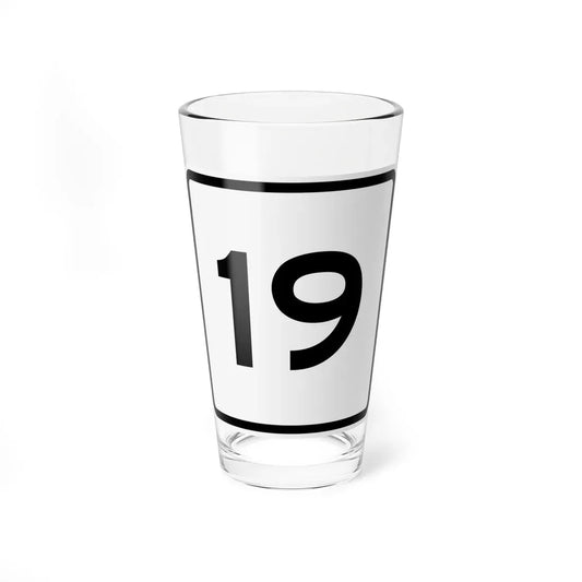 CR 19 jct OH (Ohio) (Road Sign) Pint Glass 16oz 16oz - Go Mug Yourself