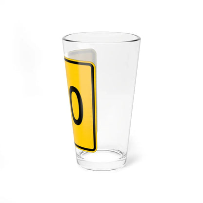 CR 190 jct yellow (Ohio) (Road Sign) Pint Glass 16oz - Go Mug Yourself