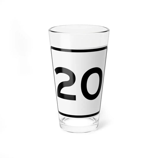 CR 20 jct OH (Ohio) (Road Sign) Pint Glass 16oz 16oz - Go Mug Yourself