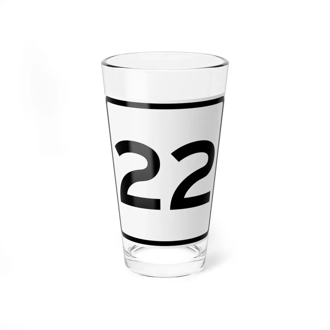 CR 22 jct OH (Ohio) (Road Sign) Pint Glass 16oz 16oz - Go Mug Yourself