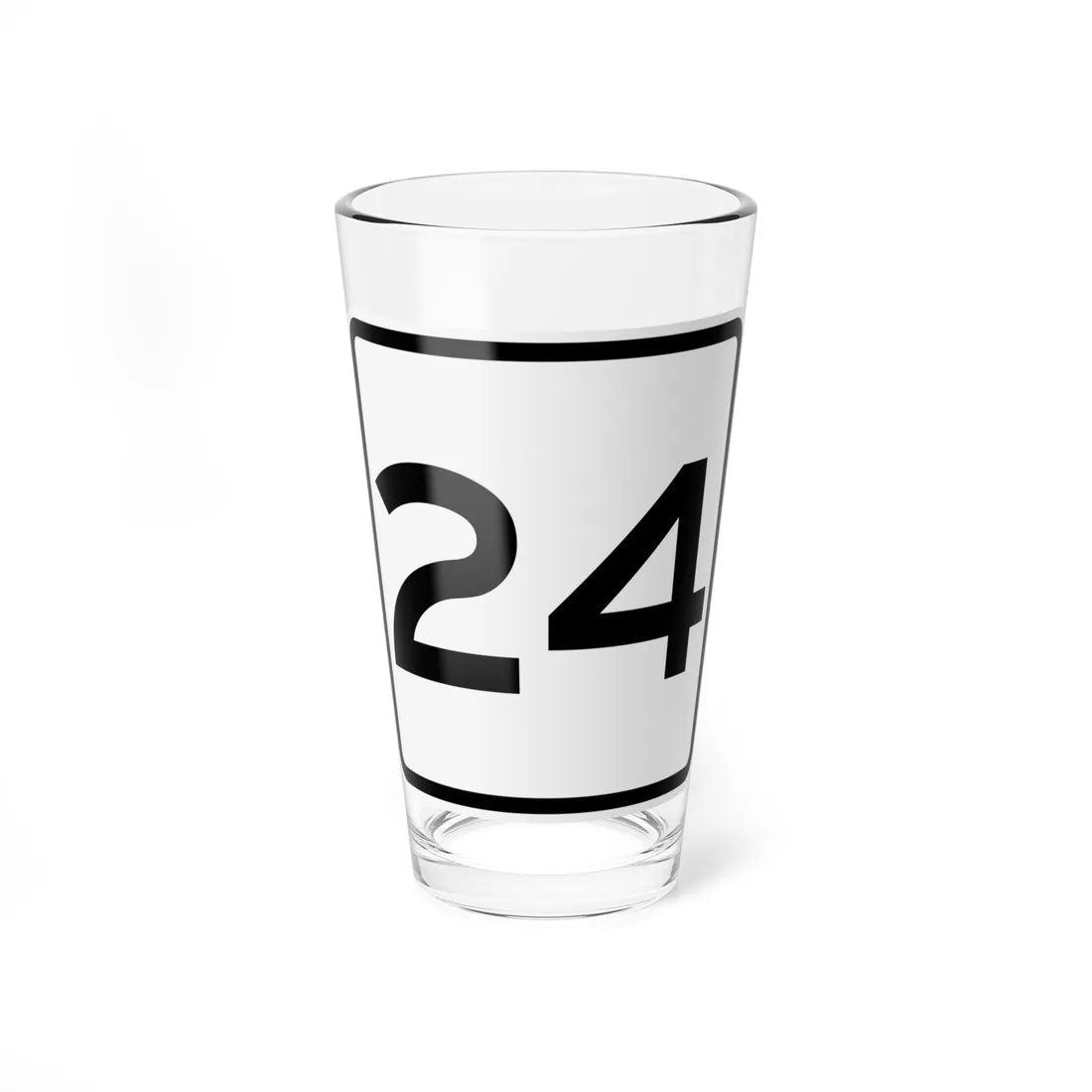 CR 24 jct OH (Ohio) (Road Sign) Pint Glass 16oz 16oz - Go Mug Yourself