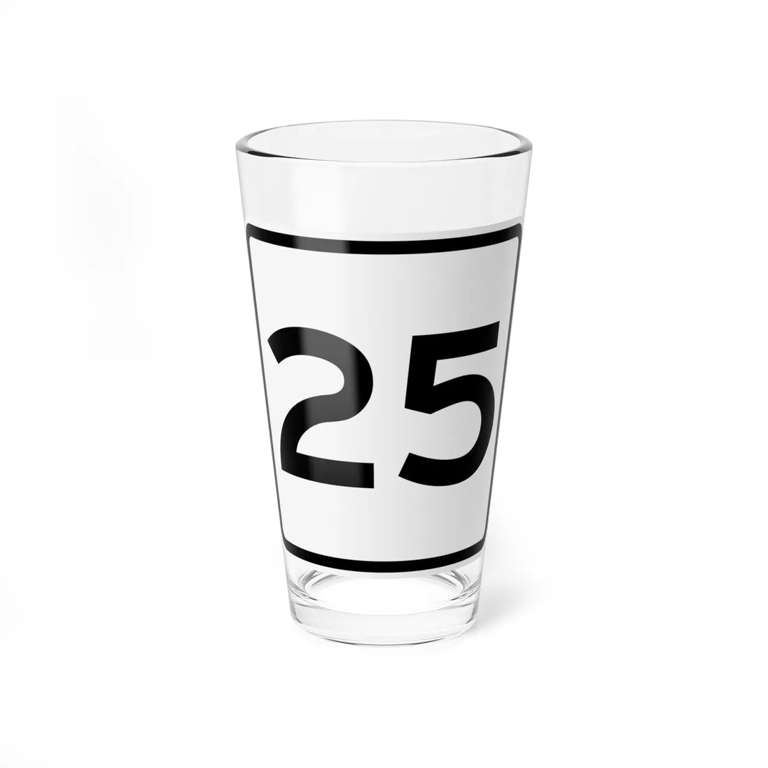 CR 25 jct OH (Ohio) (Road Sign) Pint Glass 16oz 16oz - Go Mug Yourself