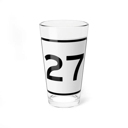 CR 27 jct OH (Ohio) (Road Sign) Pint Glass 16oz 16oz - Go Mug Yourself