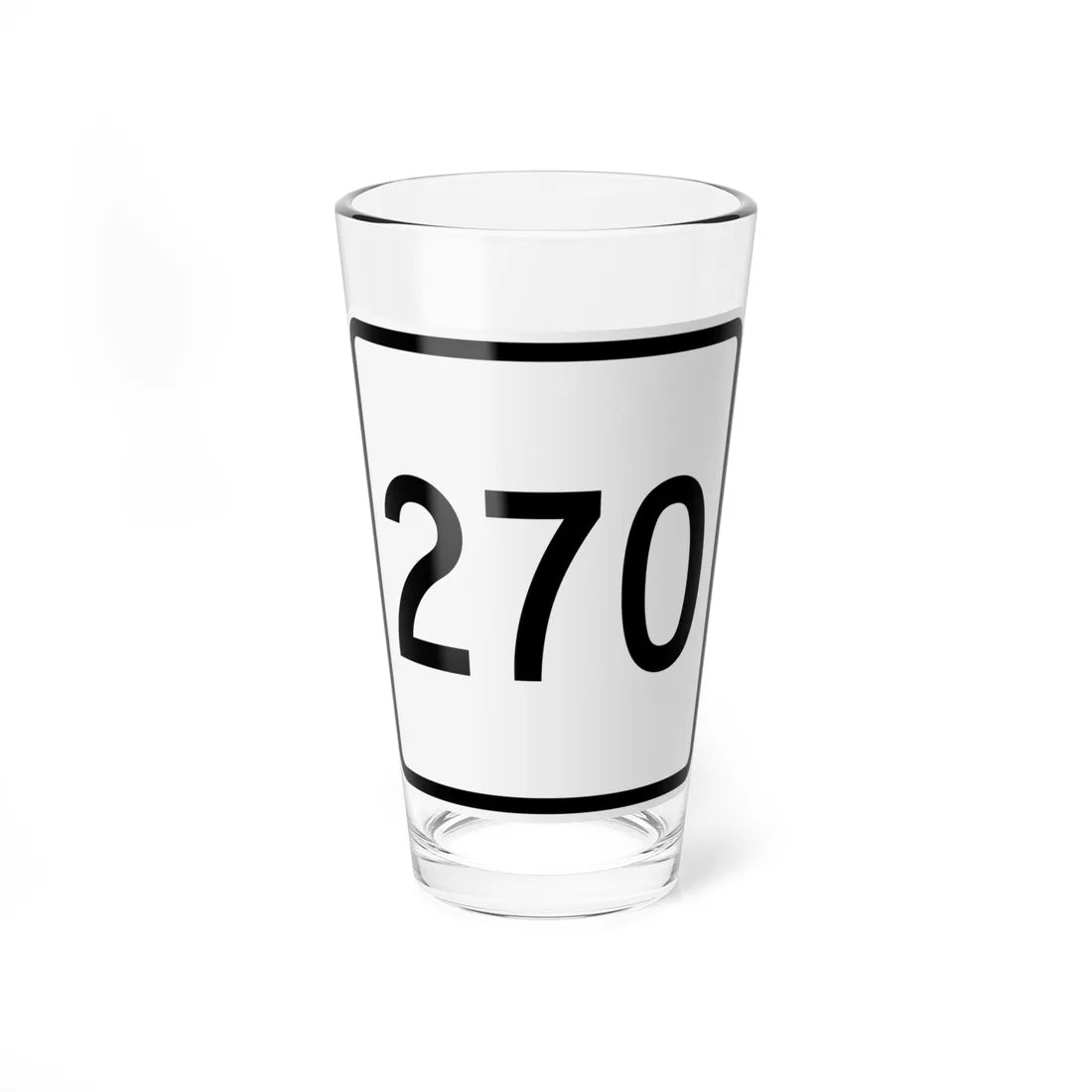 CR 270 jct OH (Ohio) (Road Sign) Pint Glass 16oz 16oz - Go Mug Yourself