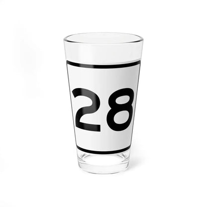 CR 28 jct OH (Ohio) (Road Sign) Pint Glass 16oz 16oz - Go Mug Yourself