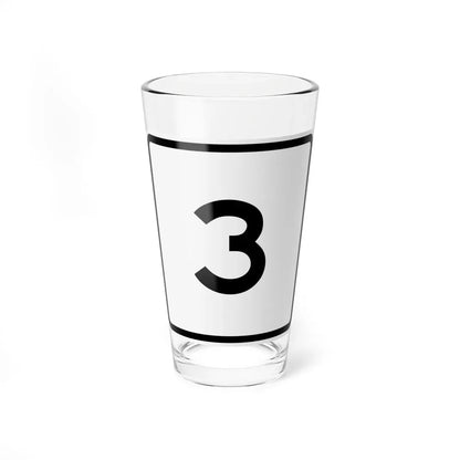 CR 3 jct OH (Ohio) (Road Sign) Pint Glass 16oz 16oz - Go Mug Yourself