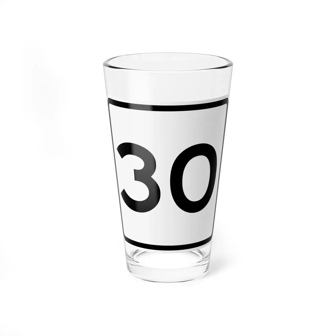CR 30 jct OH (Ohio) (Road Sign) Pint Glass 16oz 16oz - Go Mug Yourself