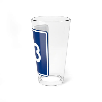 CR 33 jct blue (Ohio) (Road Sign) Pint Glass 16oz - Go Mug Yourself