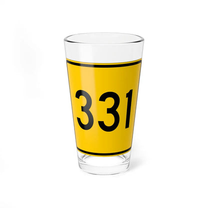 CR 331 jct yellow (Ohio) (Road Sign) Pint Glass 16oz 16oz - Go Mug Yourself