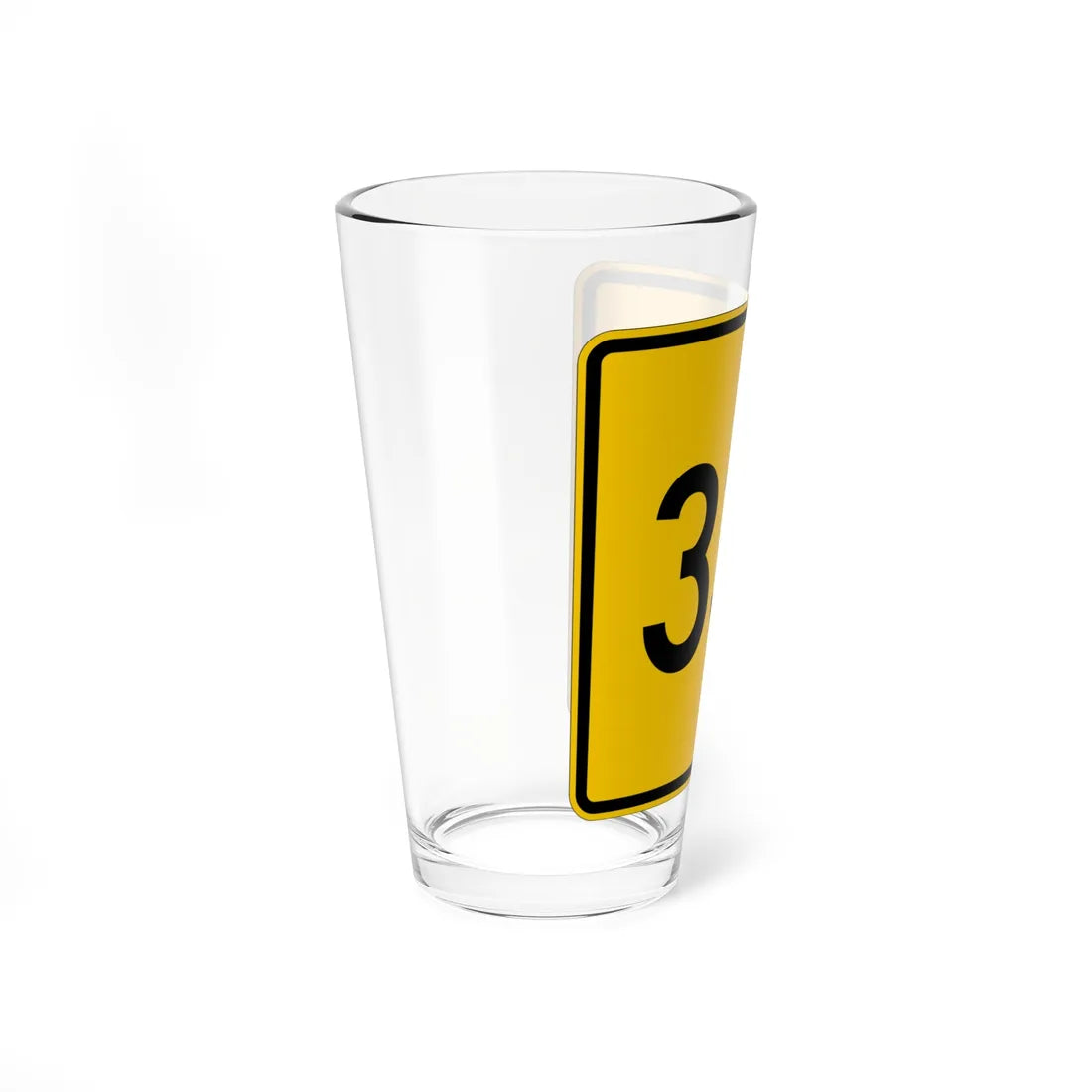CR 331 jct yellow (Ohio) (Road Sign) Pint Glass 16oz - Go Mug Yourself