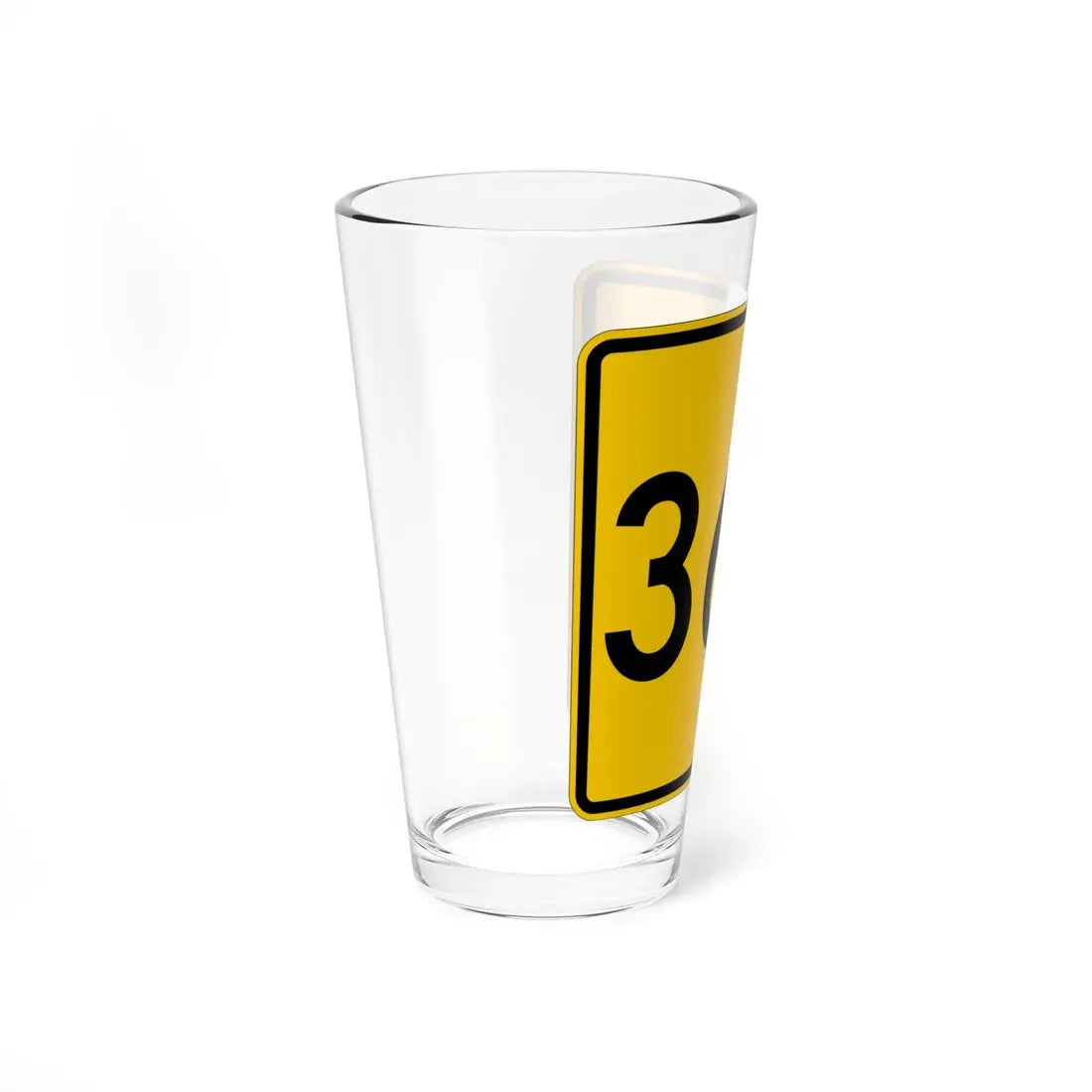 CR 360 jct yellow (Ohio) (Road Sign) Pint Glass 16oz - Go Mug Yourself