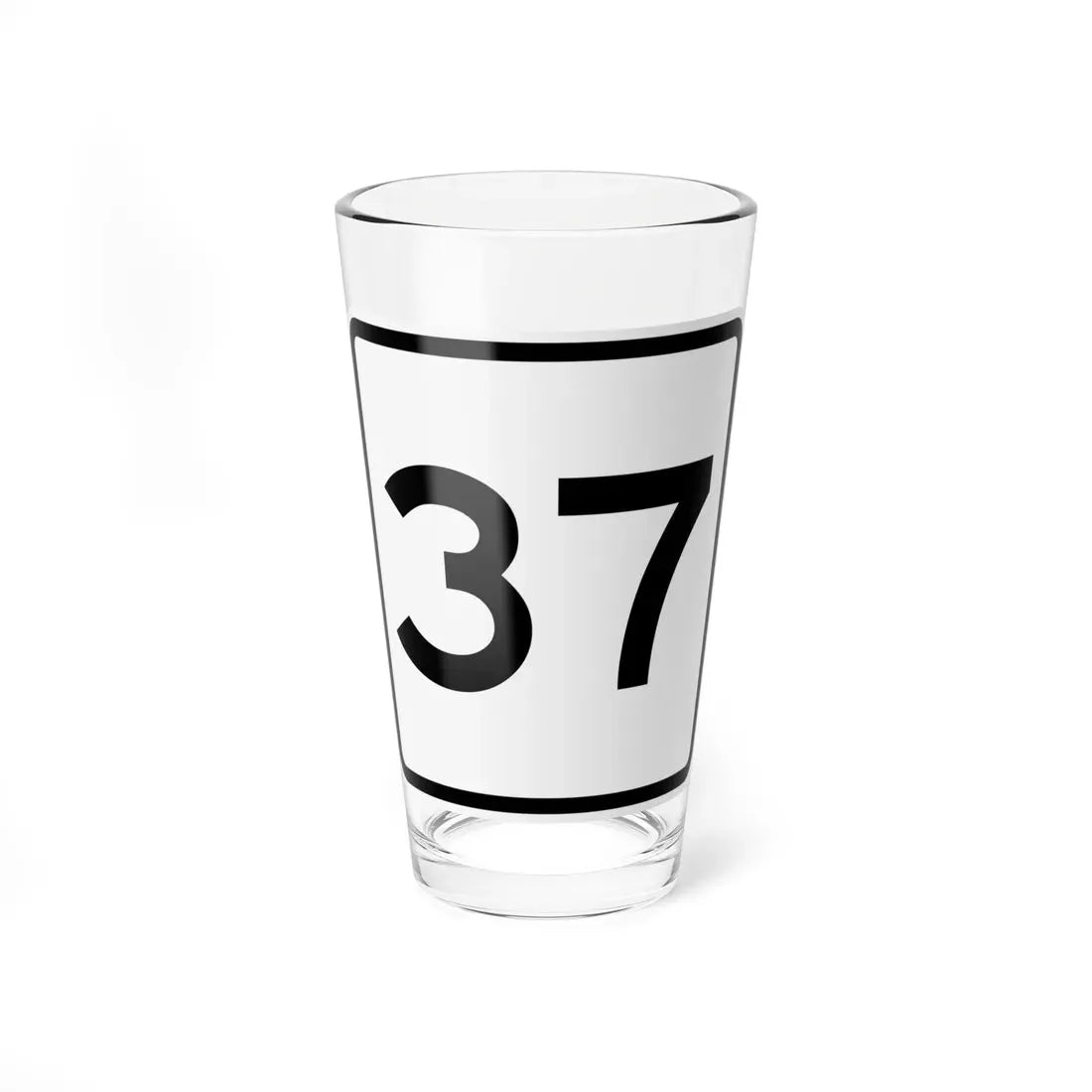 CR 37 jct OH (Ohio) (Road Sign) Pint Glass 16oz 16oz - Go Mug Yourself