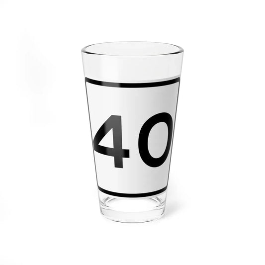 CR 40 jct OH (Ohio) (Road Sign) Pint Glass 16oz 16oz - Go Mug Yourself