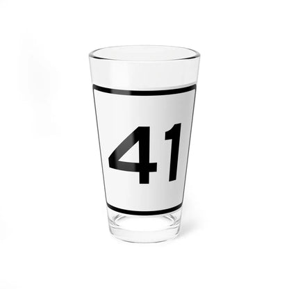 CR 41 jct OH (Ohio) (Road Sign) Pint Glass 16oz 16oz - Go Mug Yourself