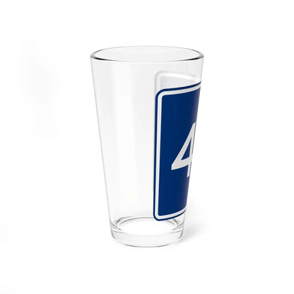 CR 45 jct blue (Ohio) (Road Sign) Pint Glass 16oz - Go Mug Yourself