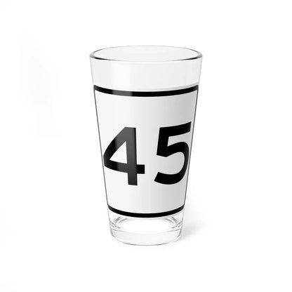 CR 45 jct OH (Ohio) (Road Sign) Pint Glass 16oz 16oz - Go Mug Yourself