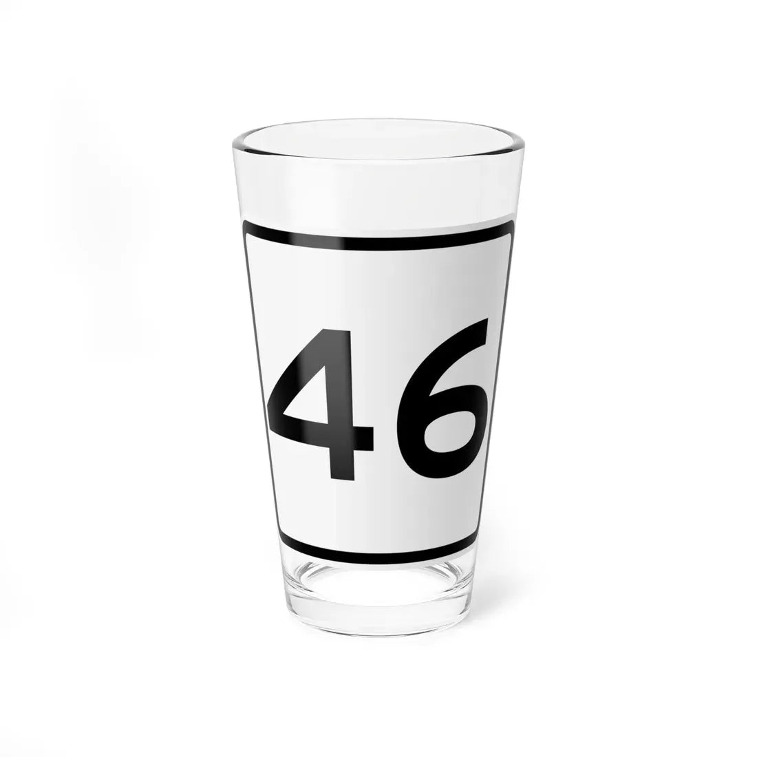 CR 46 jct OH (Ohio) (Road Sign) Pint Glass 16oz 16oz - Go Mug Yourself
