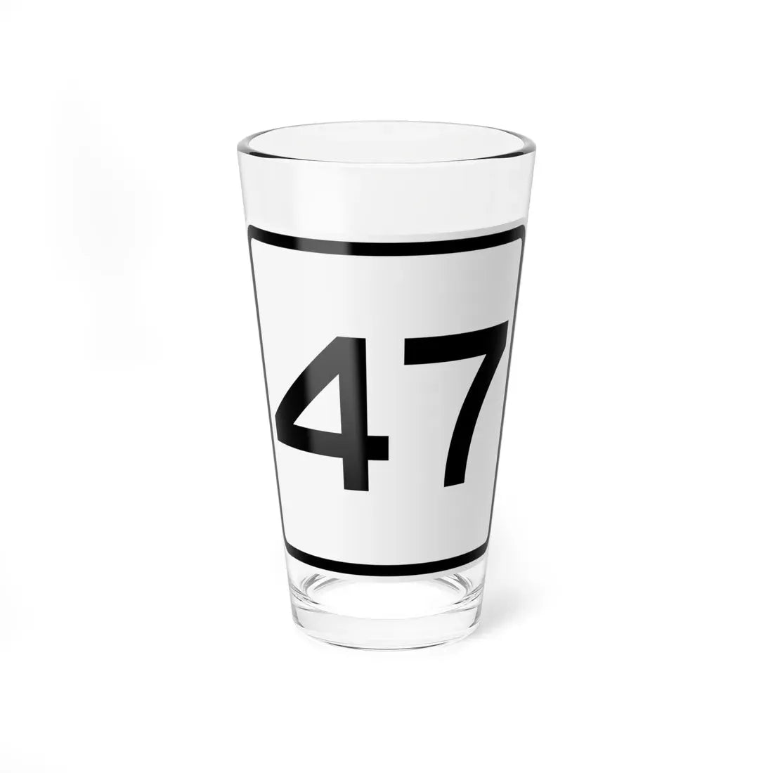 CR 47 jct OH (Ohio) (Road Sign) Pint Glass 16oz 16oz - Go Mug Yourself