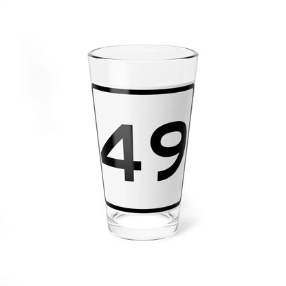 CR 49 jct OH (Ohio) (Road Sign) Pint Glass 16oz 16oz - Go Mug Yourself