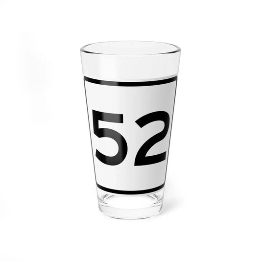 CR 52 jct OH (Ohio) (Road Sign) Pint Glass 16oz 16oz - Go Mug Yourself