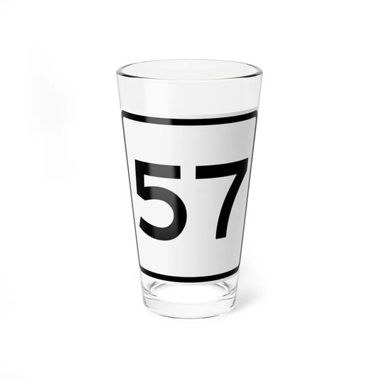 CR 57 jct OH (Ohio) (Road Sign) Pint Glass 16oz 16oz - Go Mug Yourself