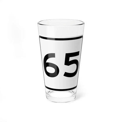 CR 65 jct OH (Ohio) (Road Sign) Pint Glass 16oz 16oz - Go Mug Yourself
