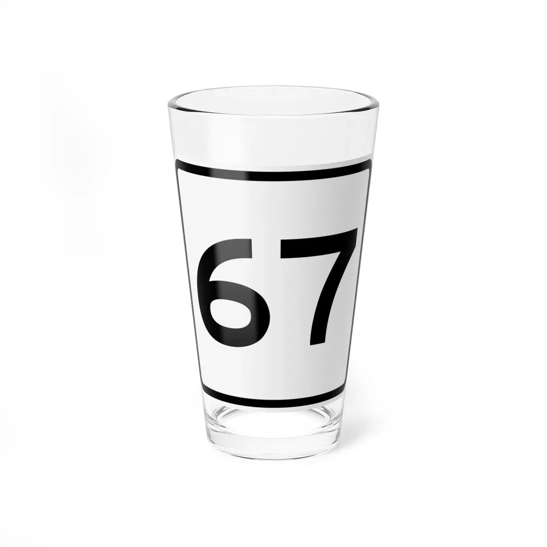 CR 67 jct OH (Ohio) (Road Sign) Pint Glass 16oz 16oz - Go Mug Yourself