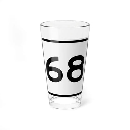 CR 68 jct OH (Ohio) (Road Sign) Pint Glass 16oz 16oz - Go Mug Yourself